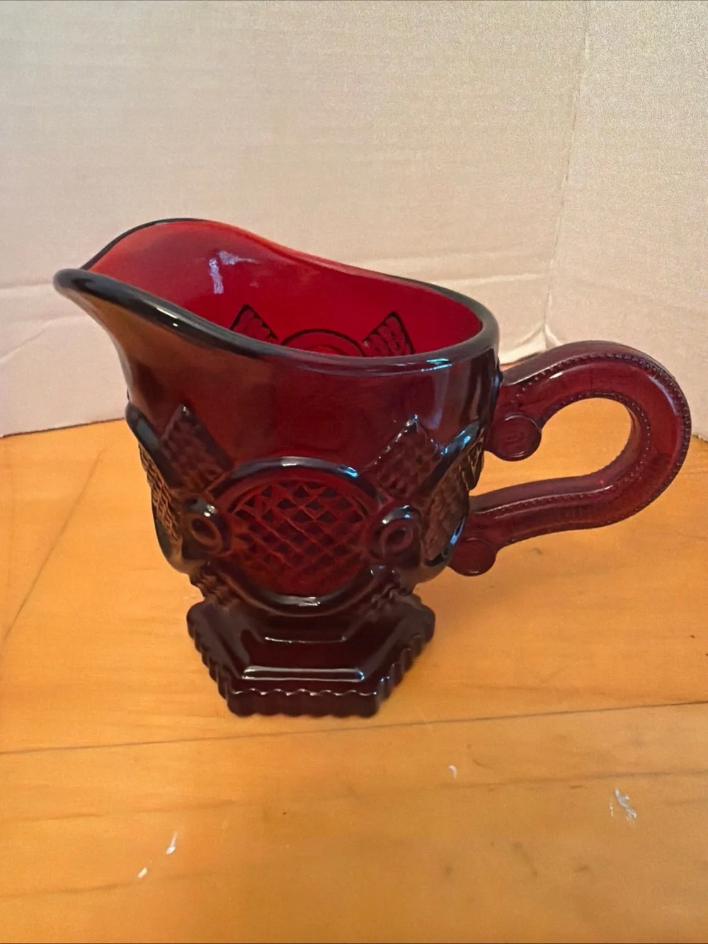 Avon 1876 red glass collection.